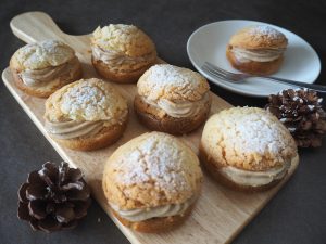 11/10「米粉クッキーシュークリーム」 会場:アトリエ・ウィークエンド(中央市山之神)