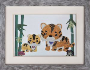 12/9 押し花~来年の干支(寅🐯)を作ります。