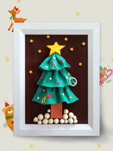 12/14 ロマンドールで作る2LサイズのX'masツリー額