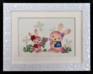 12/9 押し花~来年の干支(卯🐰)を作ります。