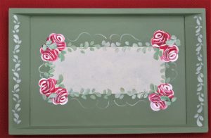 3/15 トールペイント 🌹トレーにバラを描きます ❁1日教室