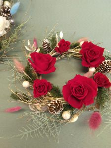 12/6 　🌹プリザーブドフラワー🎄クリスマスリース